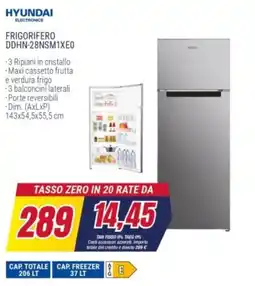 Trony HYUNDAI FRIGORIFERO DDHN-28NSM1XEO offerta
