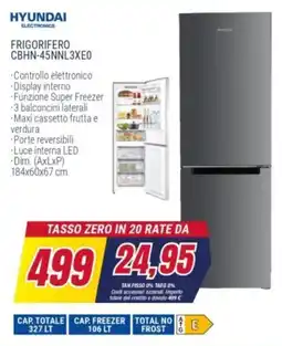 Trony HYUNDAI FRIGORIFERO CBHN-45NNL3XE0 offerta