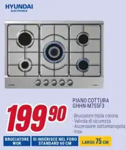 Trony HYUNDAI PIANO COTTURA GHHN-M755F3 offerta