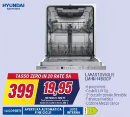 Trony HYUNDAI LAVASTOVIGLIE LMHN-14BI3CP offerta