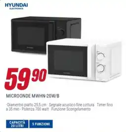 Trony HYUNDAI MICROONDE MWHN-20W/B offerta