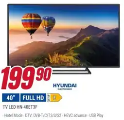 Trony HYUNDAI TV LED HN-40ET3F offerta