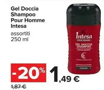 Carrefour Gel doccia shampoo pour homme offerta