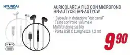 Trony Hyundai auricolare a filo con microfono HN-AUTYCB | HN-AUTYCW offerta