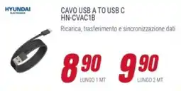 Trony HYUNDAI CAVO USB A TO USB C HN-CVAC1B offerta