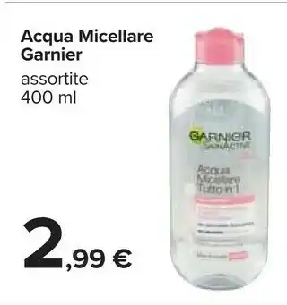 Carrefour Skin naturals acqua micellare 400 ml offerta