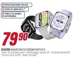Trony Xiaomi smartwatch redmi watch 5 offerta