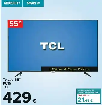 Carrefour P615 tv led offerta