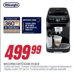 Trony DeLonghi MACCHINA CAFFÈ ECAM 310.60.B offerta