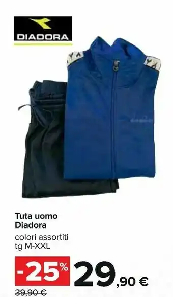 Diadora tuta uomo