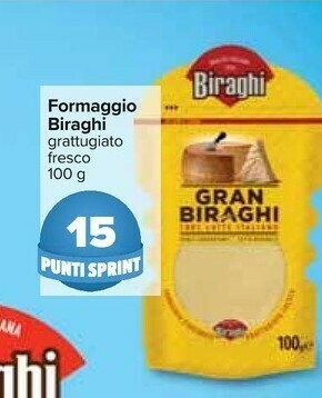 Carrefour Gran 100% latte italiano grattugiato fresco 100 g(ml) offerta