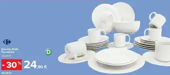 Carrefour Servizio piatti porcellana offerta