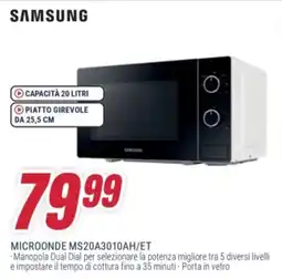 Trony SAMSUNG MICROONDE MS20A3010AH/ET offerta