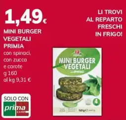 Basko Mini burger vegetali PRIMIA offerta