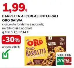 Basko Barretta ai cereali integrali ORO SAIWA offerta