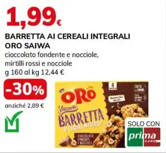 Basko Barretta ai cereali integrali ORO SAIWA offerta