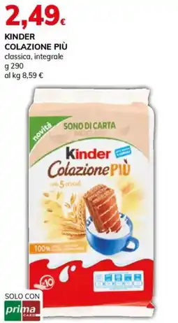 Basko Kinder colazione più classica, integrale offerta