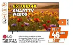 Expert LG LED 65" UHD 65UA74006LB offerta