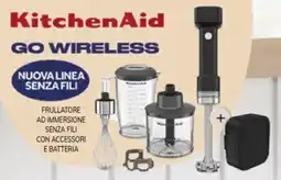 Basko Frullatore ad immersione senza fili con accessori e batteria offerta