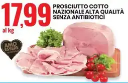 Eurospin Prosciutto cotto nazionale alta qualità senza antibiotici offerta