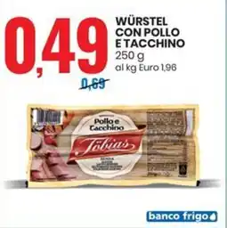 Eurospin Tobias würstel con pollo e tacchino offerta