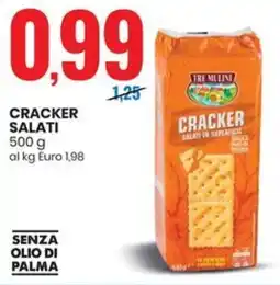 Eurospin Tre mulini cracker salati offerta