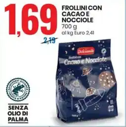 Eurospin Dolciando frollini con cacao e nocciole offerta