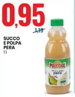 Eurospin Puertosol succo e polpa pera offerta