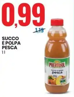 Eurospin Puertosol succo e polpa pesca offerta