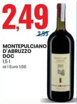 Eurospin Montepulciano d'abruzzo doc offerta