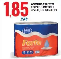 Eurospin Soft dream asciugatutto forte offerta