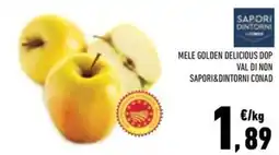 Conad Mele golden delicious dop val di non SAPORI&DINTORNI CONAD offerta