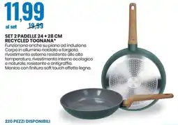 Eurospin Set 2 padelle 24 +28 cm recycled TOGNANA offerta
