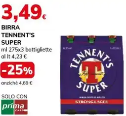 Basko Birra TENNENT'S SUPER offerta