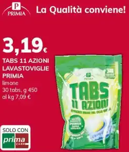 Basko Tabs 11 azioni lavastoviglie PRIMIA offerta