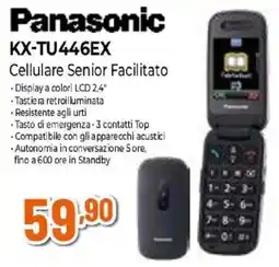 Expert Panasonic KX-TU446EX Cellulare Senior Facilitato offerta