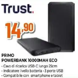 Expert Trust PRIMO POWERBANK 10000MAH ECO offerta