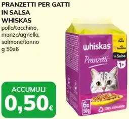 Basko Pranzetti per gatti in salsa WHISKAS offerta