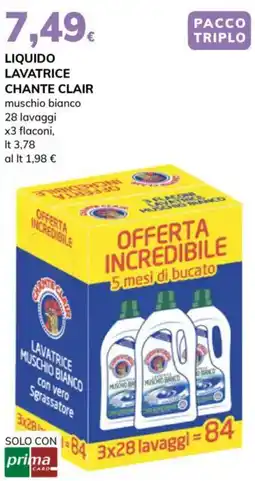 Basko Liquido lavatrice CHANTE CLAIR offerta