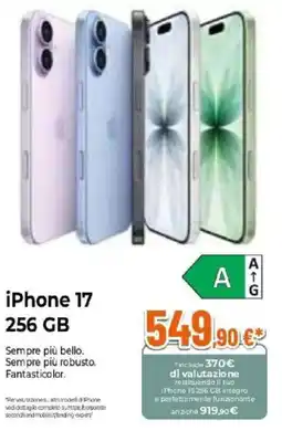 Expert iPhone 17 256 GB offerta