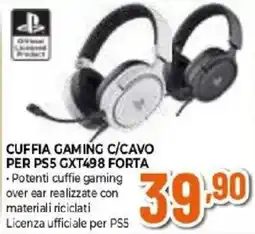 Expert Cuffia gaming c/cavo per PS5 GXT498 forta offerta
