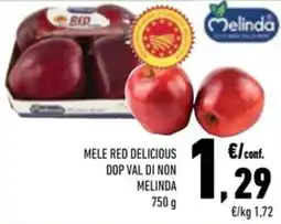 Conad Mele red delicious dop val di non MELINDA offerta