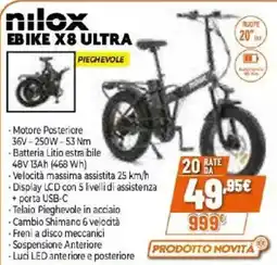Expert Nilox ebike X8 ultra offerta