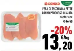 Conad Fesa di tacchino a fette conad percorso qualità offerta