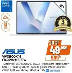 Expert ASUS VIVOBOOK 16 F1605VA-MB181W offerta