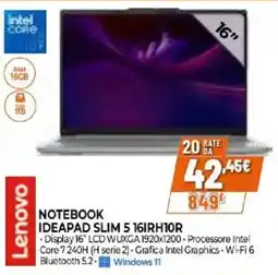 Expert Lenovo NOTEBOOK IDEAPAD SLIM 5 161RH10R offerta