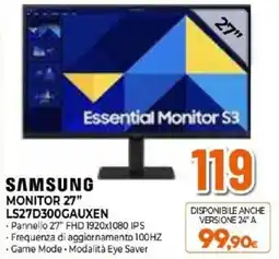 Expert SAMSUNG MONITOR 27" LS27D300GAUXEN offerta