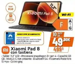 Expert Xiaomi Pad 8 con tastiera offerta