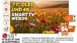 Expert LG TV OLED 77" UHD 4K OLED77B56LA offerta