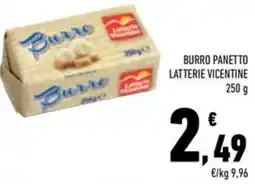 Conad Burro panetto latterie vicentine offerta